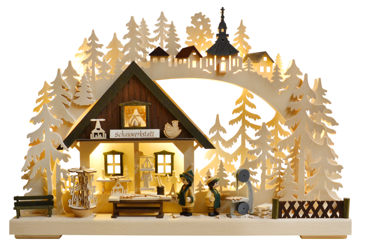3D-Schwibbogen kl., Schwibbogen-Schauwerkstatt